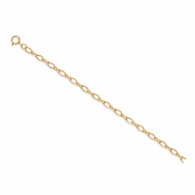 Figure 8 Chain Yellow Gold-filled Anklet 9-inch Adjustable Length, Made in the USA Current Moment