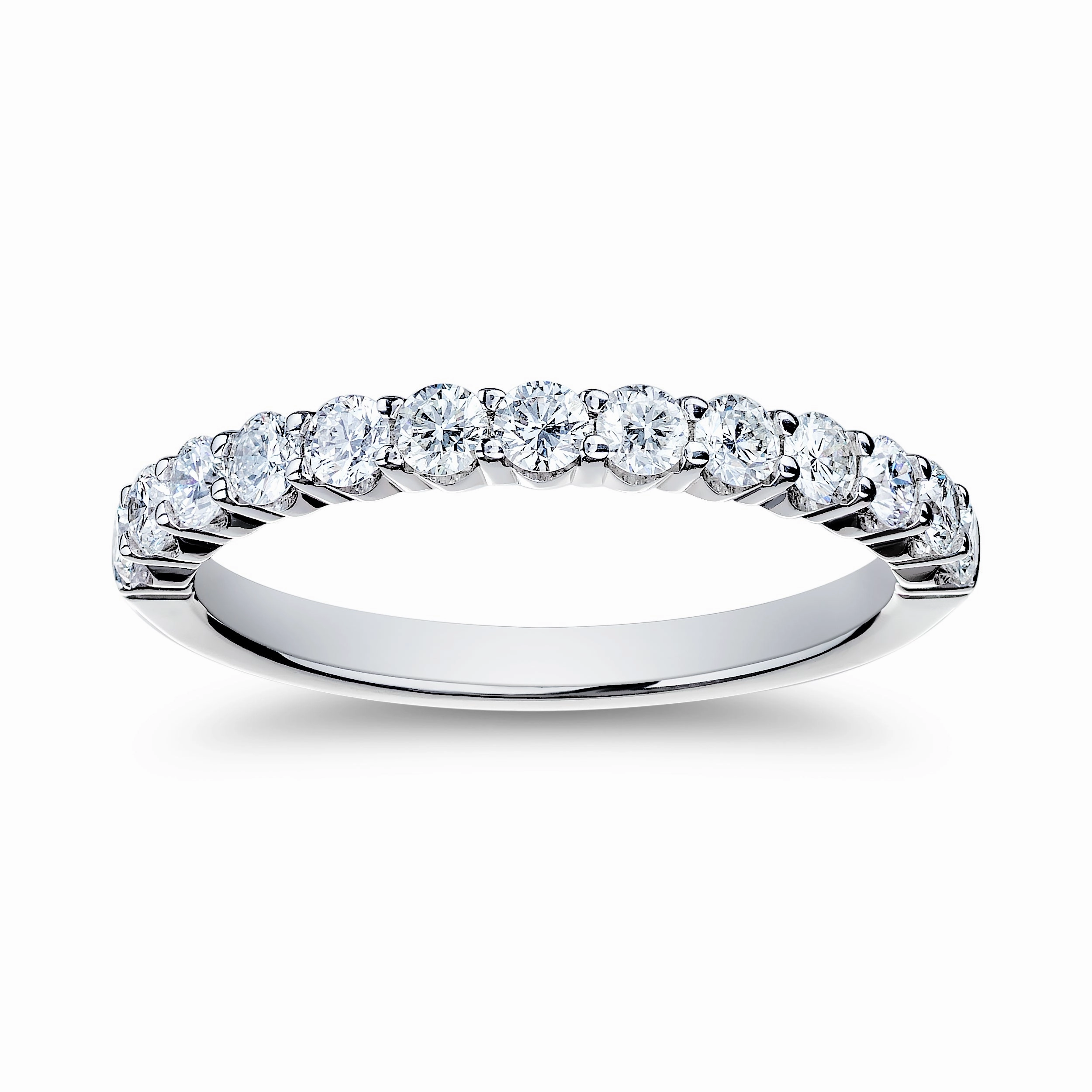Delicate Flash Bremer Jewelry Half Anniversary Diamond Wedding Ring in Platinum (0.72ctw)