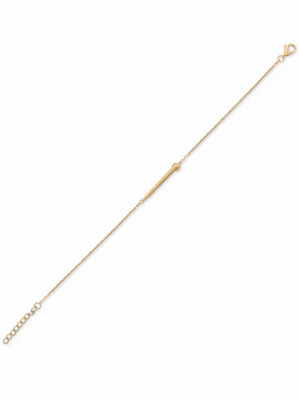 Finishing Nail Bracelet Gold-plated Silver Adjustable Length Satisfaction guaranteed