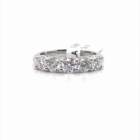 Bremer Jewelry Half Anniversary Diamond Wedding Ring in Platinum (1.60ctw) Refined Shape