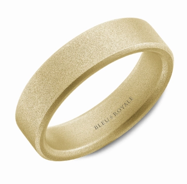 CrownRing Classic 6mm Wedding Ring in 14K Yellow Gold Warm Light