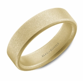 CrownRing Classic 6mm Wedding Ring in 14K Yellow Gold Warm Light