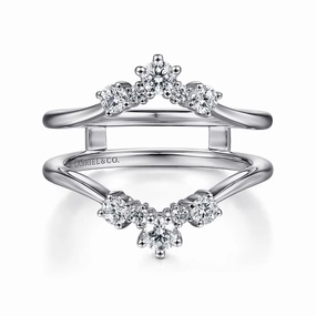 Gabriel & Co | 14K White Gold Diamond Ring Enhancer - 0.5 ct unique touch