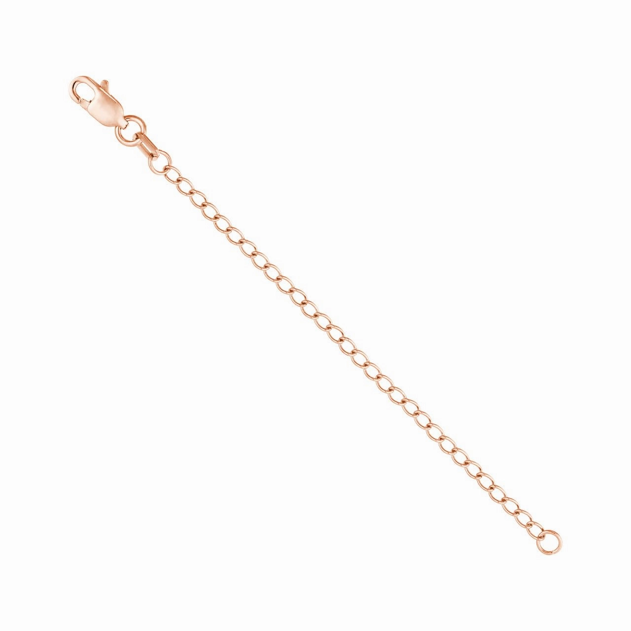 Faithful Accent 14k Yellow, Rose, and White Gold Extender Chain for Necklaces or Bracelets 3-inch