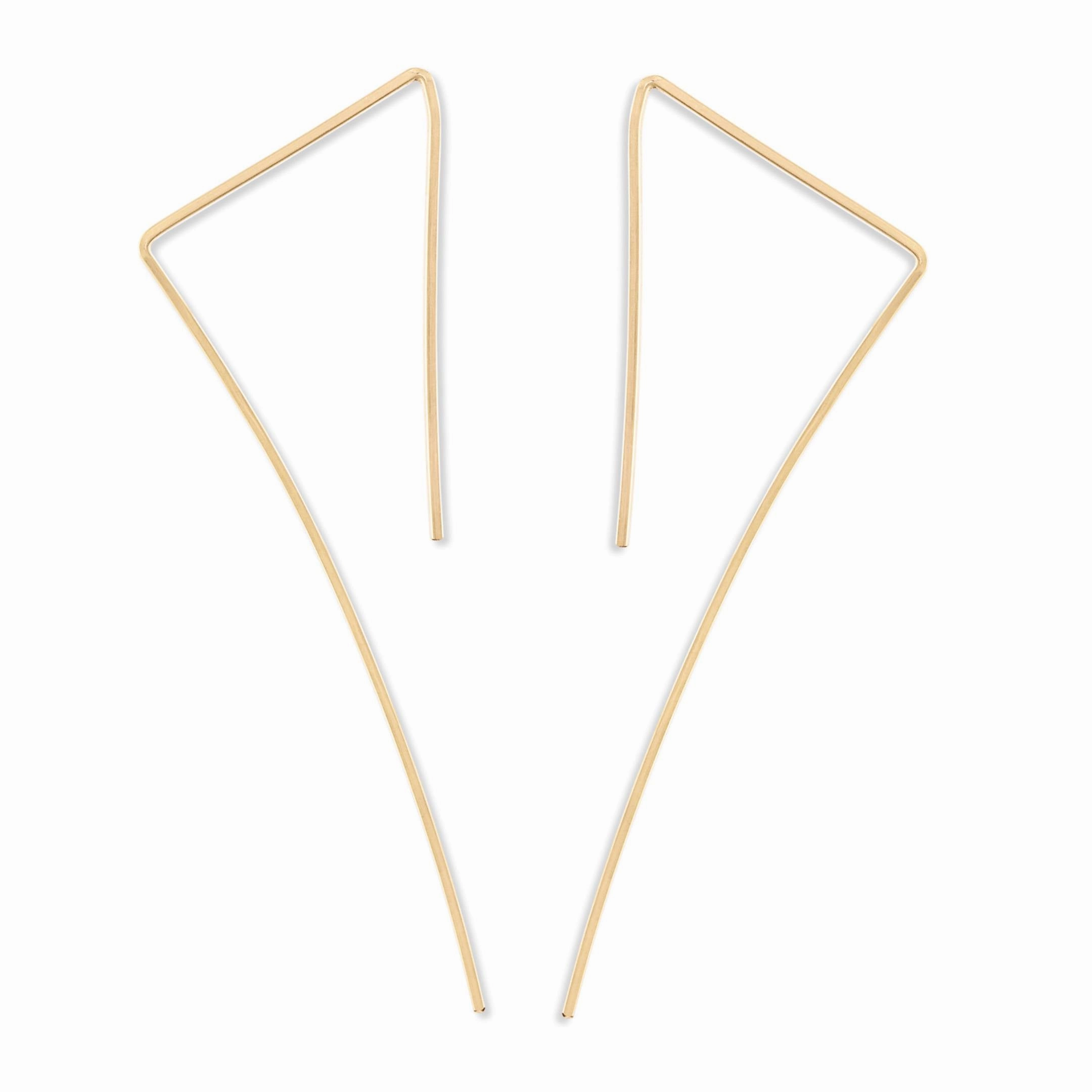 Stunning Embellishment Zeus threader earrings (aka "The Stabbers)