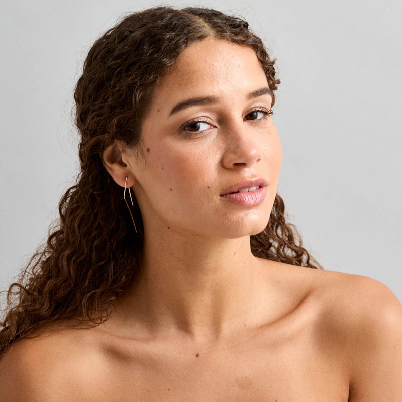 Dull Accessory Formal Embellishment Zeus threader earrings (aka "The Stabbers)