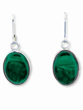 Green Shell Dangle Earrings Sterling Silver Colorful Decoration Ornate Feature