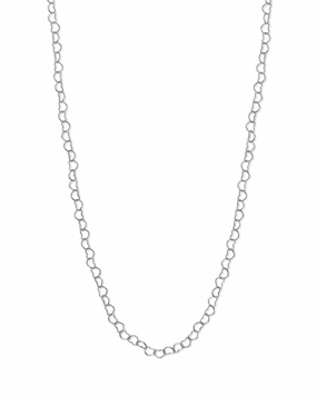 Heart Link Chain Necklace Sterling Silver, 16-inch Great gift For Son