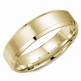 CrownRing Classic 6mm Wedding Ring in 18K Yellow Gold Captivating Piece Dainty Detail
