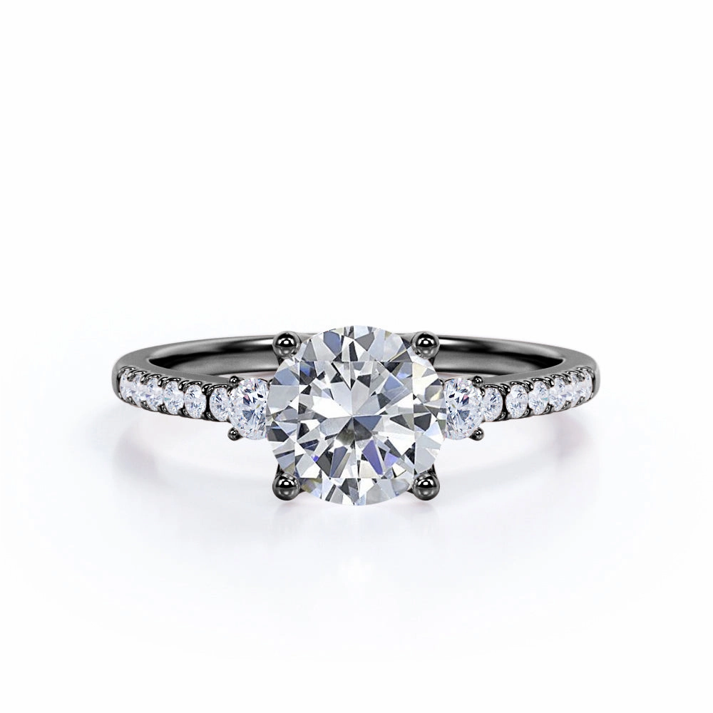 Sentimental Style Best Seller Infinity 1 Ct Round Cut Diamond Engagement Ring