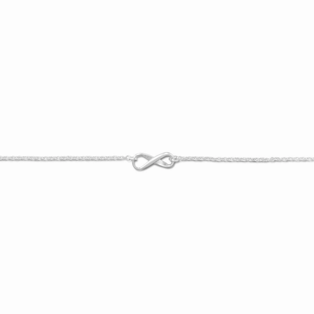Galactic Mixes Infinity Anklet Bracelet Anklet Sterling Silver Adjustable Length