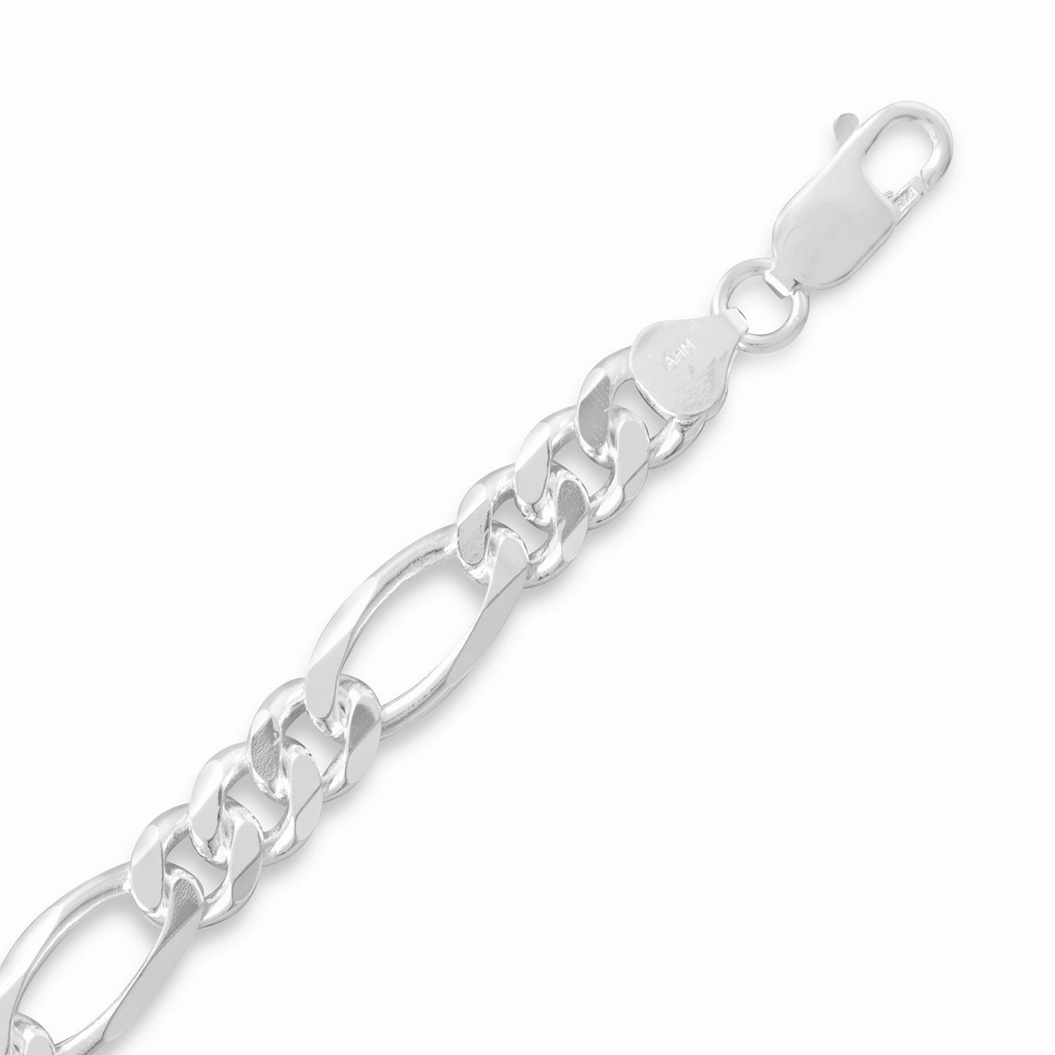 Adventure Gear Global Combinations Italian Figaro Chain Bracelet 8mm Width Sterling Silver