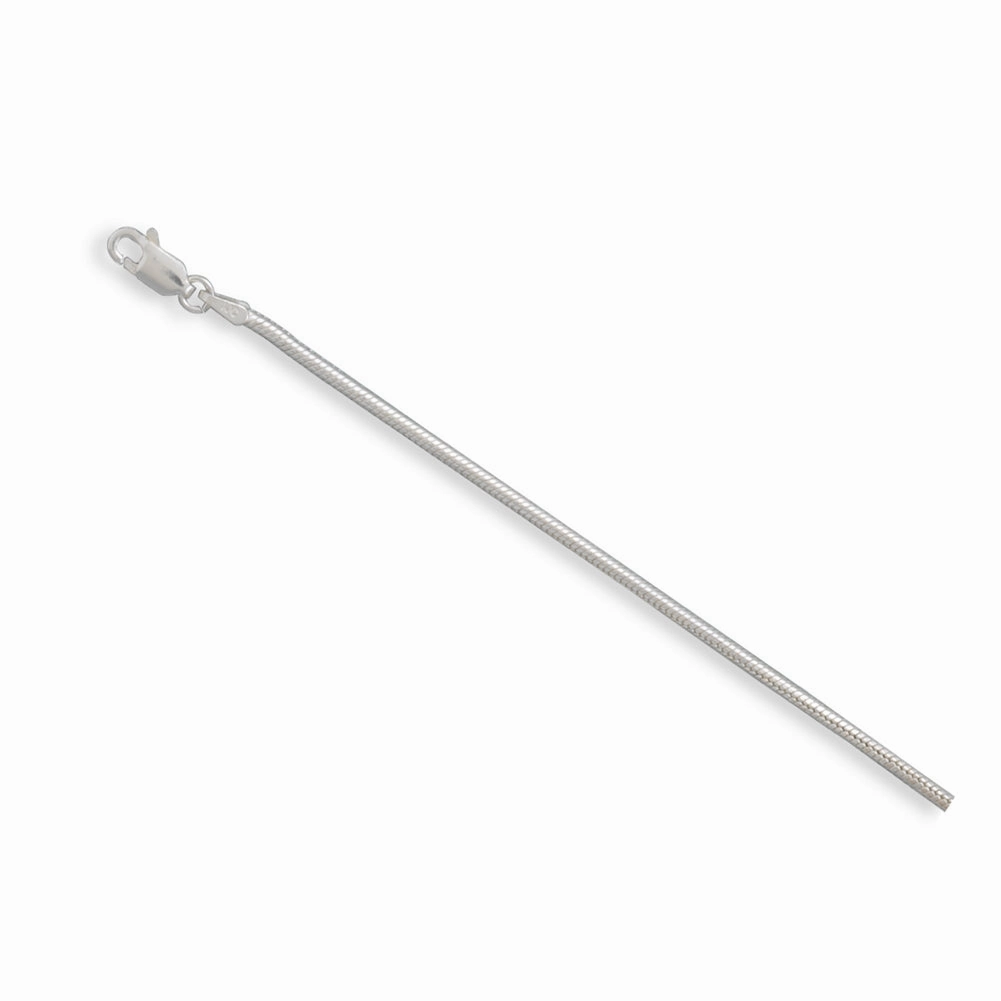 Sudden Vision Happy Composites Italian Snake Chain Bracelet Sterling Silver 7-inch Length