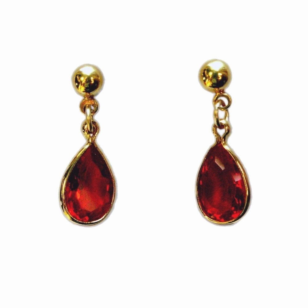 July 14K Gold-filled Earrings with Cubic Zirconia decorative item