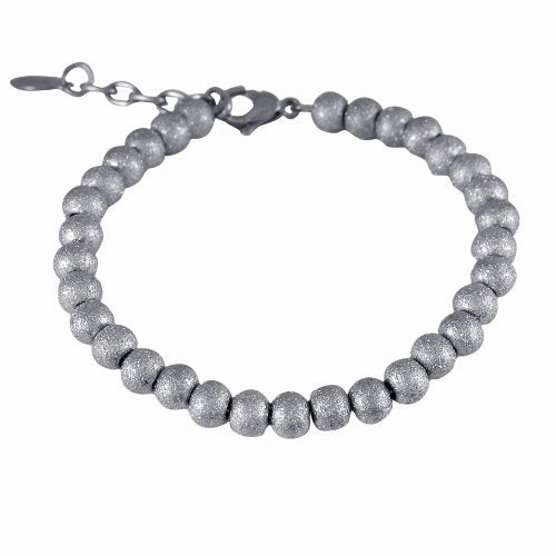 Harmonious Hues Laser Sparkle Ball Bracelet Stainless Steel Adjustable Length