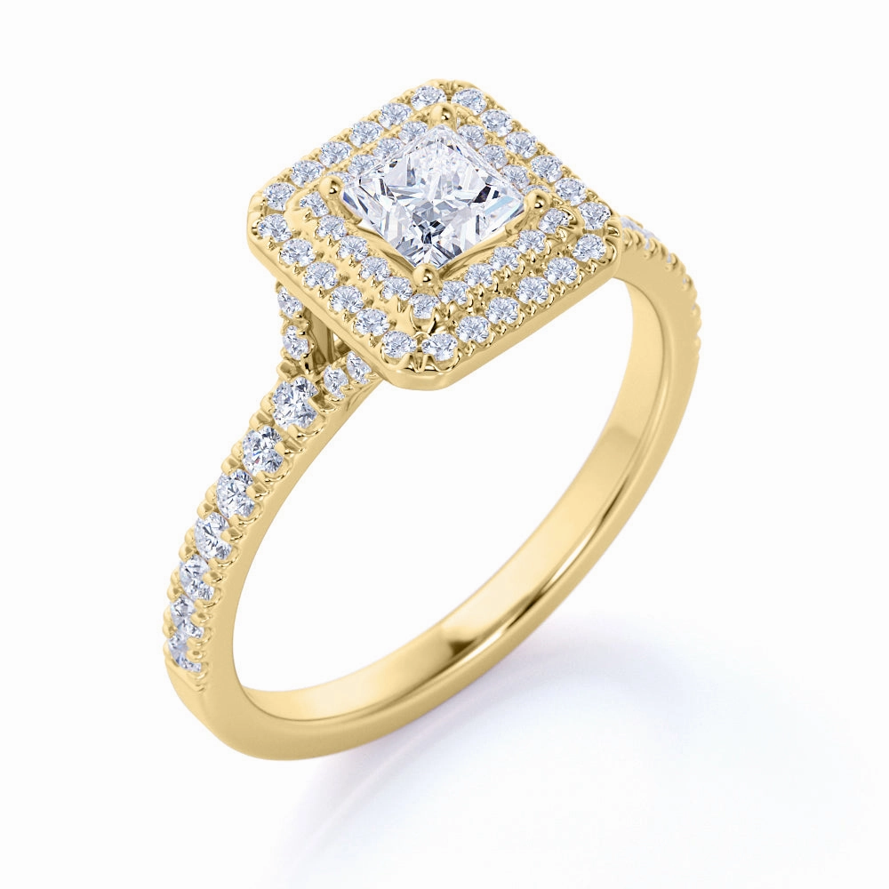 1 Ct Square Cut Diamond Antique Engagement Ring Star Product Compostable Material