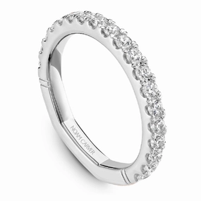 Noam Carver Atelier Straight Diamond Wedding Band in White Gold Contemporary Layer Light Pop