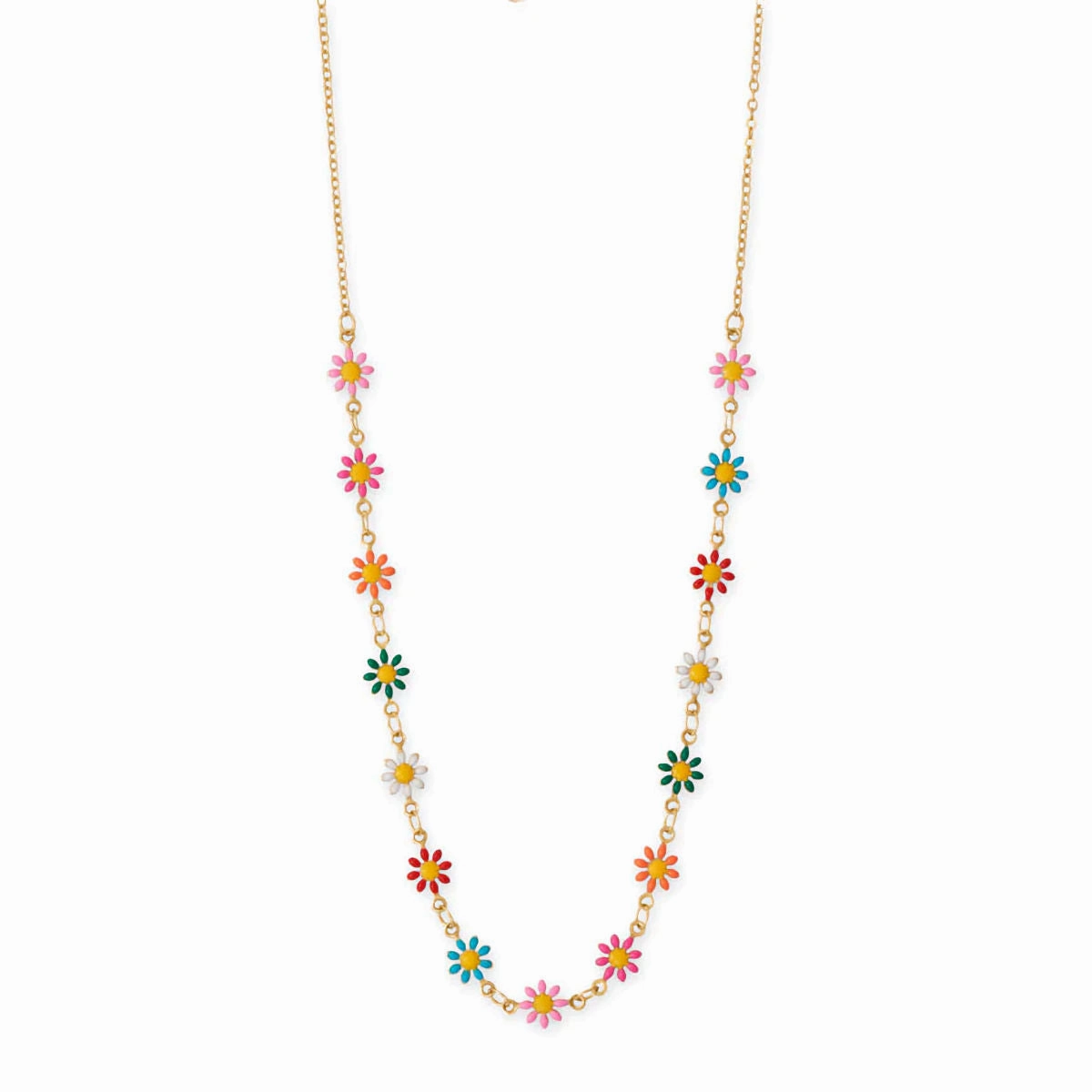 Multicolor Fashion Flower Necklace Adjustable Length Century Item Mom Gift