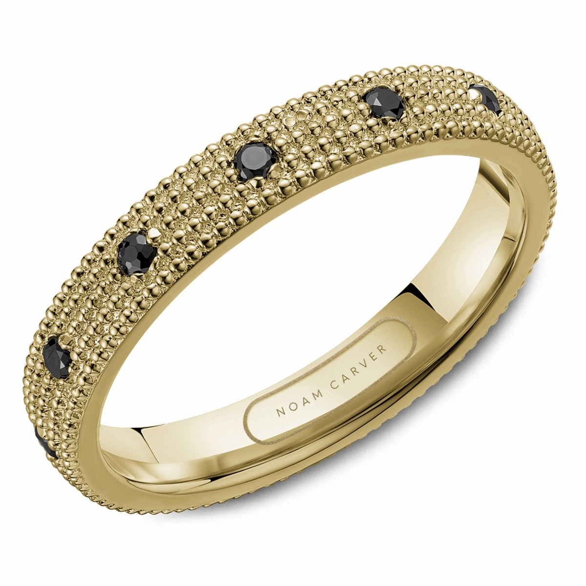 Daily Wear Noam Carver Anniversary/Eternity Diamond Wedding Ring in 14K Yellow Gold (0.34ctw)
