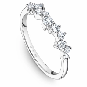Noam Carver Constellation Diamond Wedding Band in White Gold Elegant Embellishments Dainty Spark