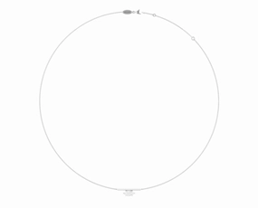 Noam Carver Strata Collection 14K White Gold Marquise Shape Diamond Solitaire Pendant (.73ctw) Creative Accent