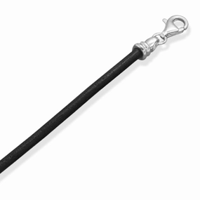 Black Leather Cord Bracelet also for Story Beads Sterling Silver Small Business Comprehensive Composites
