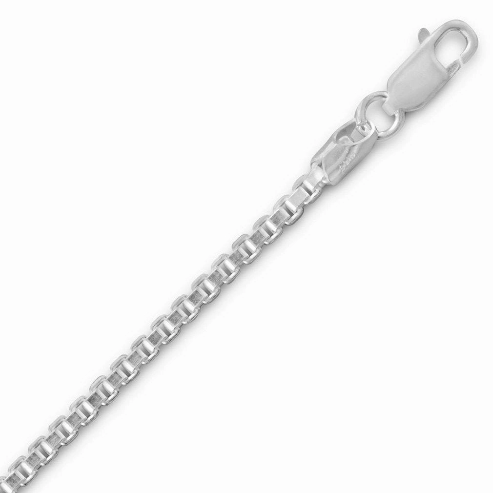 Splendid Design Sterling Silver Extra Heavy Box Chain Necklace 1.5mm Width