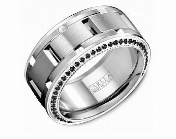 Brilliant Finish Carlex Anniversary/Eternity Wedding Ring in 18K White Gold (0.72ctw)