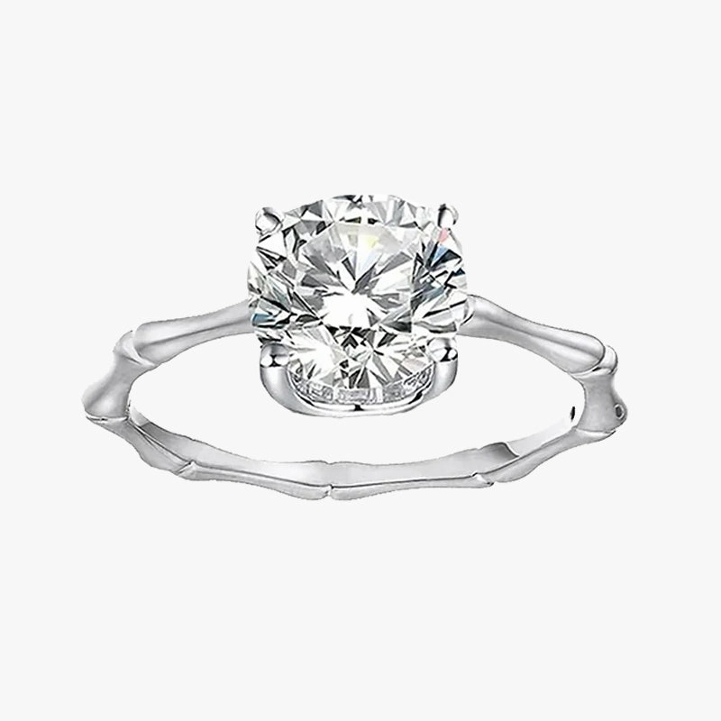 Classic Sterling Silver Cushion Cut Engagement Ring Romantic Gift