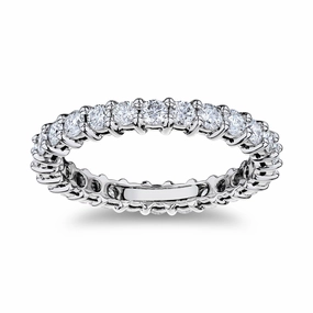 Daily Gift Bremer Jewelry Eternity Diamond Wedding Ring in Platinum (1.50ctw)