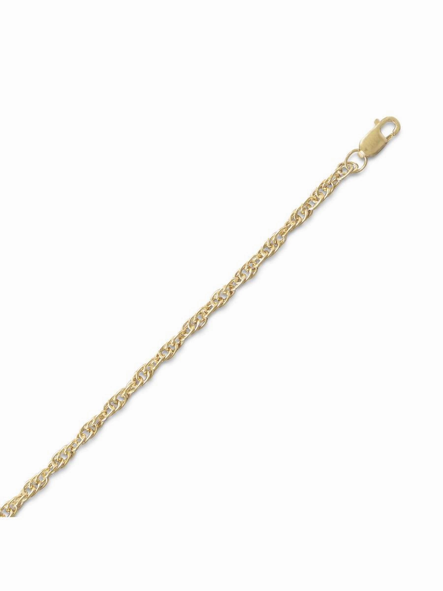 Interchangeable Style Fresh Release Rope Chain Bracelet 2.5mm Wide 14k Yellow Gold-filled - Made in the USA