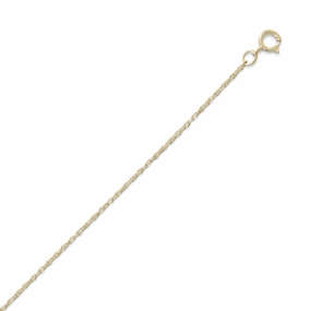 Rope Chain Necklace 14k Yellow Gold-filled 1.1mm Width - Made in the USA Budget-Friendly Present Moment Accessory