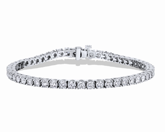 Bremer Jewelry Tennis Diamond Bracelet in 18K White Gold (5.30ctw) Fashion Must Precious Detail