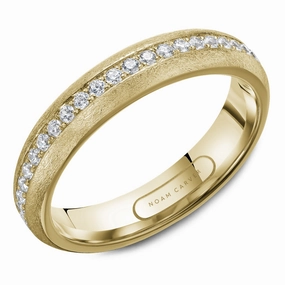 Dainty Finish Pretty Detail Noam Carver Anniversary/Eternity Diamond Wedding Ring in 14K Yellow Gold (0.63ctw)