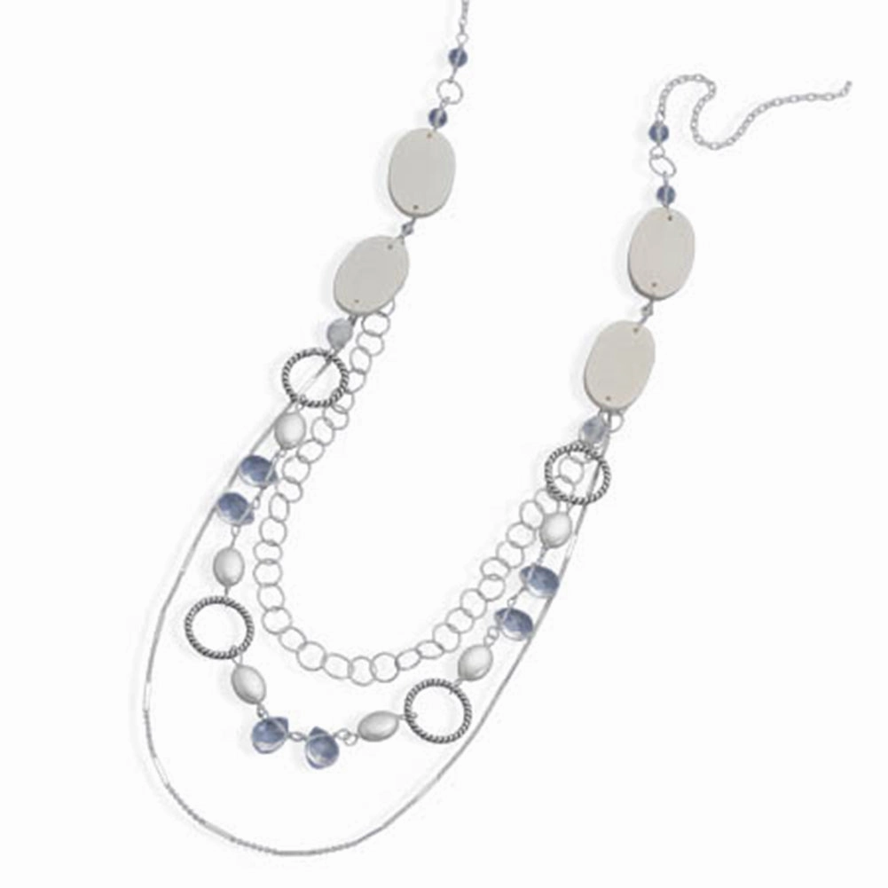 Endless Long Link Multistrand Layered Necklace Beads 34-inch length Distinctive Accessory Presenting Adornment