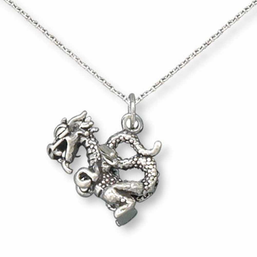 spring fashion Small Dragon Necklace Sterling Silver - Made in the USA