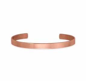 Steadfast Amalgamations Smooth Copper Cuff Bracelet 6.3mm width - Made in the USA