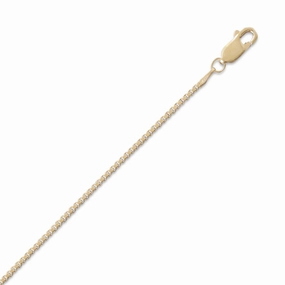 Box Chain Necklace 14K Yellow Gold-filled - Made in the USA Fine Present Summer Accent