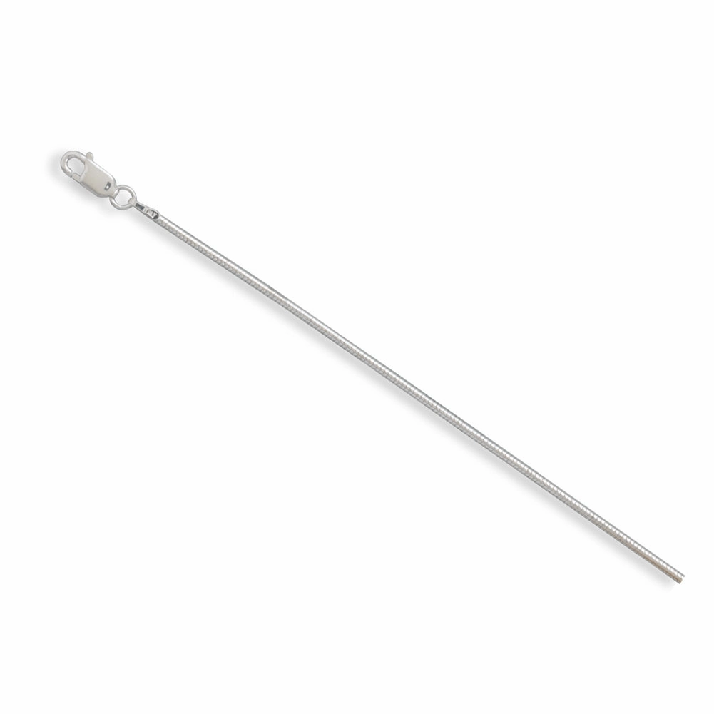 Safe Item Italian Snake Chain Sterling Silver Necklace 1.5mm Width