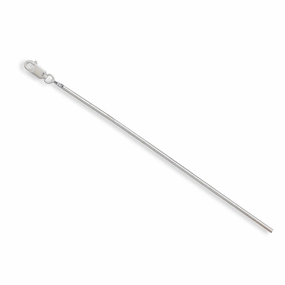 Graceful Design Italian Snake Chain Sterling Silver Necklace 1.5mm Width