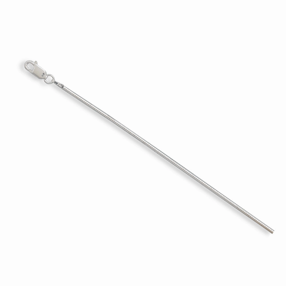 Wonderful Present Italian Snake Chain Sterling Silver Necklace 1.5mm Width