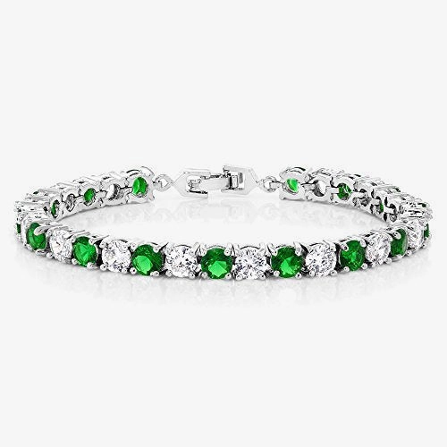 Sparkling Round Cubic Zirconia Women's Tennis Bracelet Minimal Outfit Casual Wear