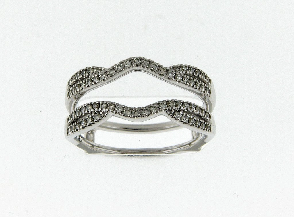 Bremer Jewelry Diamond Ring Guard  in 14K White Gold (0.30ctw) Party Favorite Versatile Sparkle