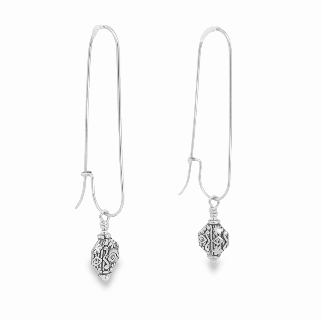 Daily Classic Shiny Jewelry Pieces Sterling Silver Interchangeable Earrings with Bali Bead