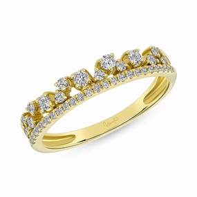 Contemporary Shine 14K Yellow Gold Stackable Collection Fashion Ring