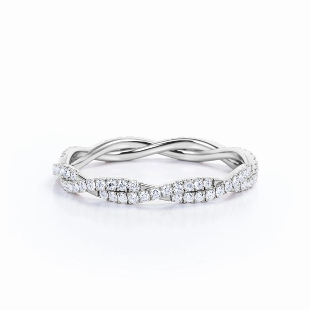 Chic Ornament Eternity - 0.25 Carat Round Shape - Infinity Wedding Band