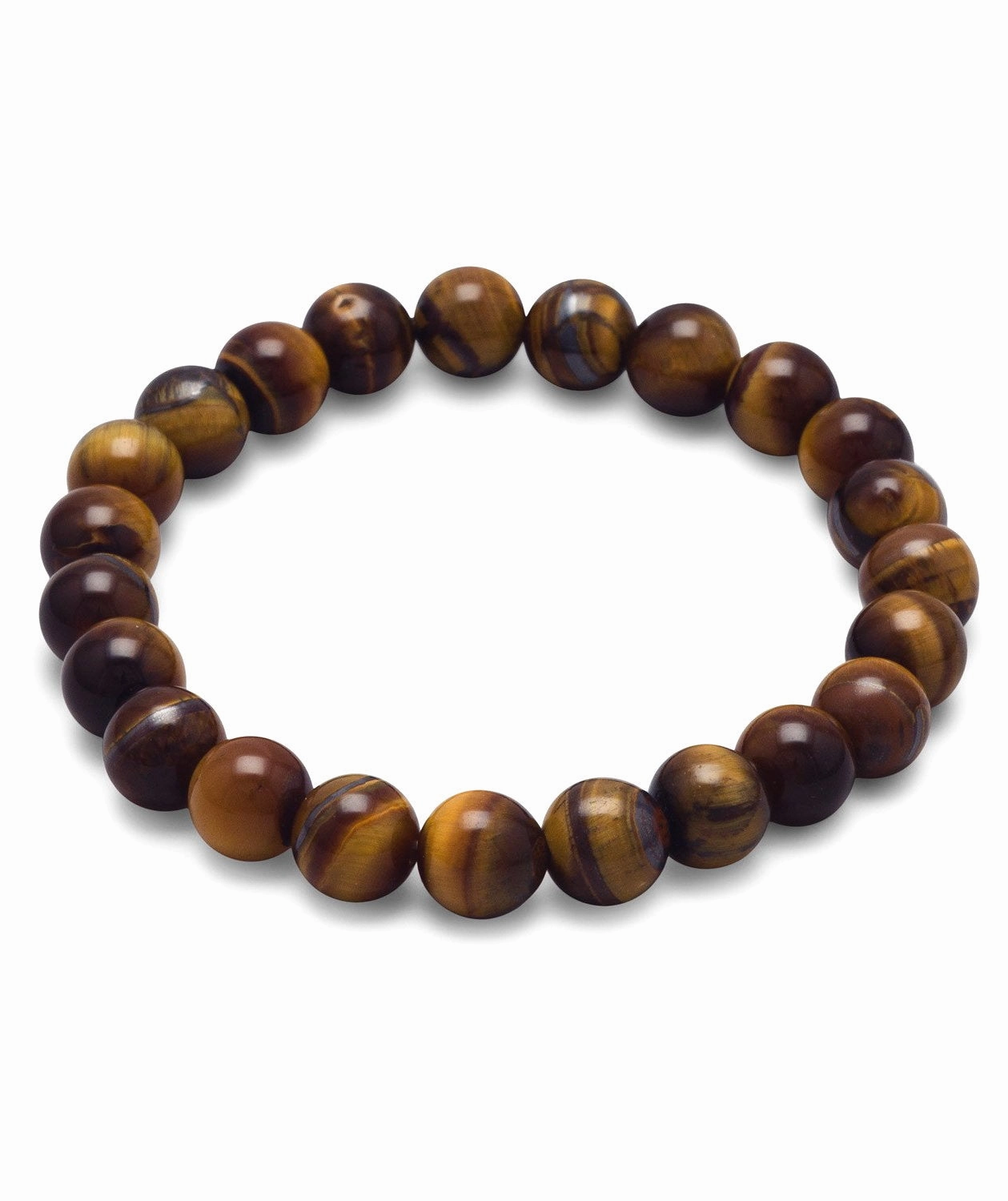 Tiger Eye Bead Stretch Bracelet Genuine Stones Heirloom Sight Cosmic Amalgamations