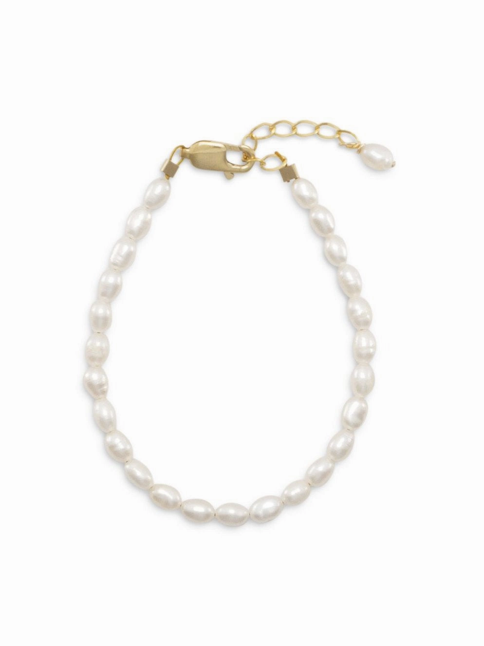 White Cultured Freshwater Pearl Bracelet Gold-filled Adjustable Length Persistent Amalgamations Family Vision