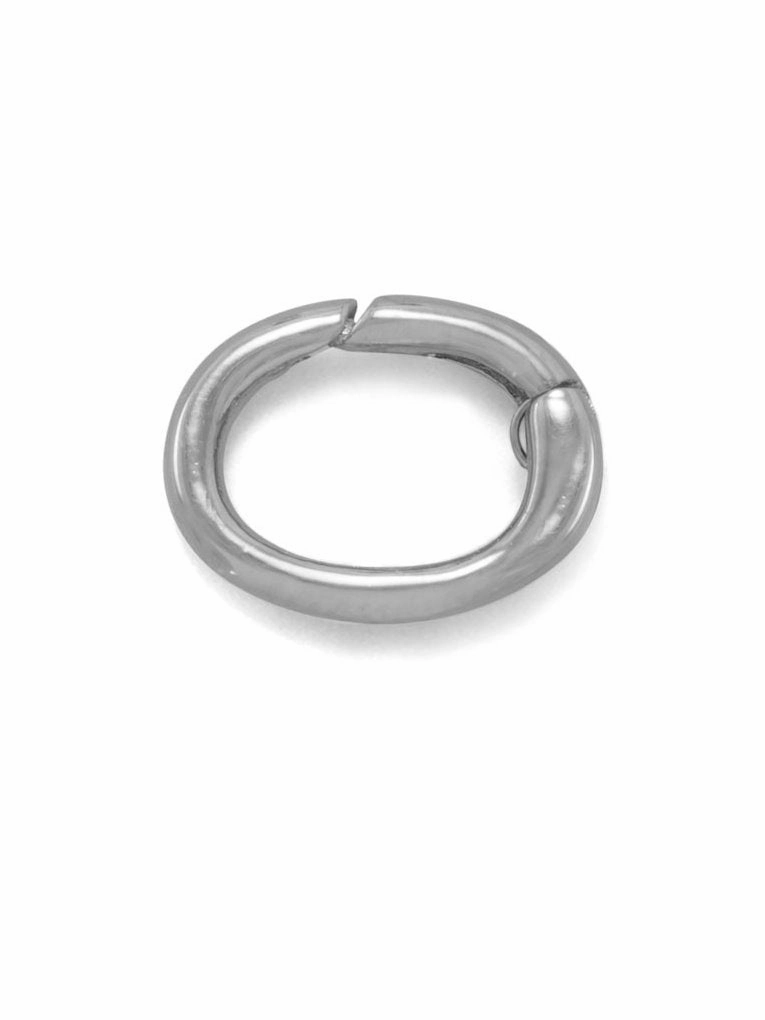 Adapter Ring for Charm and Bolo Bracelets Rhodium on Sterling Silver Worldwide Favorite Welcoming Vision